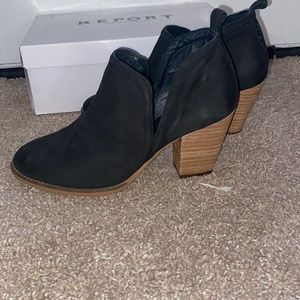 Black Leather Booties